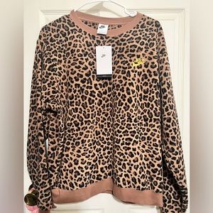 Nike fleece crew-neck sweater 🐆